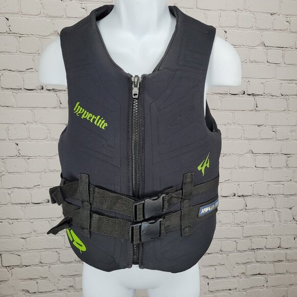 Hyperlite Black USCG Approved Flotation Aid Life Jacket Ski Vest Size Medium M - Picture 1 of 12
